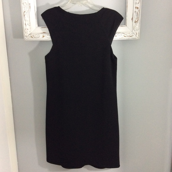 NWT Ribbed Black Dress BodyCon S Vestique - Picture 5 of 10